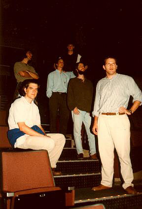 Audio Research Team Evaluates Surround Audio System Audio Research Team members (Left to Right) Alec Robinson, Jean-Paul Bulot, Jeff Clark, Ryan Feagin, Shawn Chaffin, and Jarrell Pair evaluate the custom eight channel surround audio system designed for StarChild: the Opera.